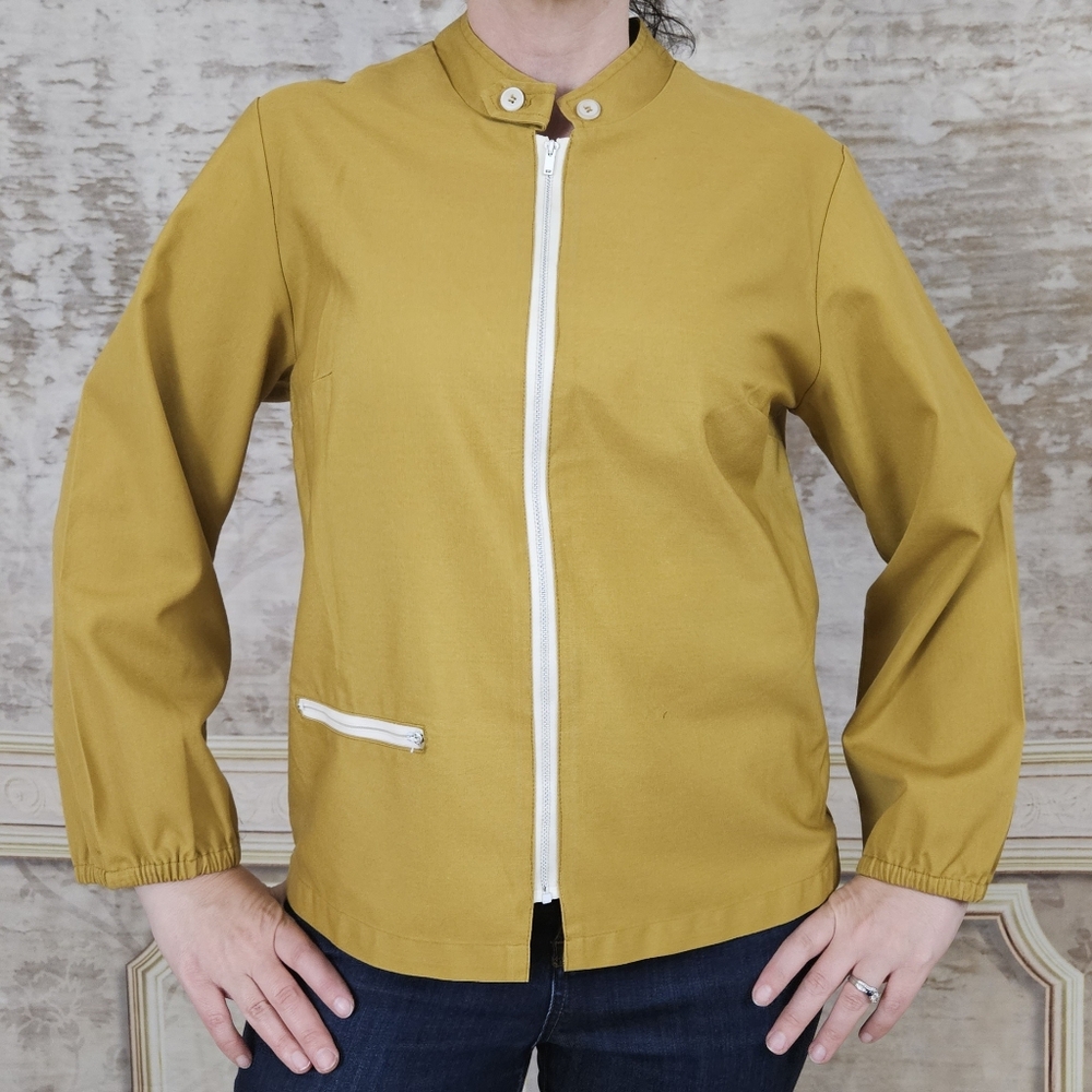 Vintage 1960s Womens M Car Club Jacket Cafe Racer Biker Rockabilly Greaser 60s - Picture 10 of 10